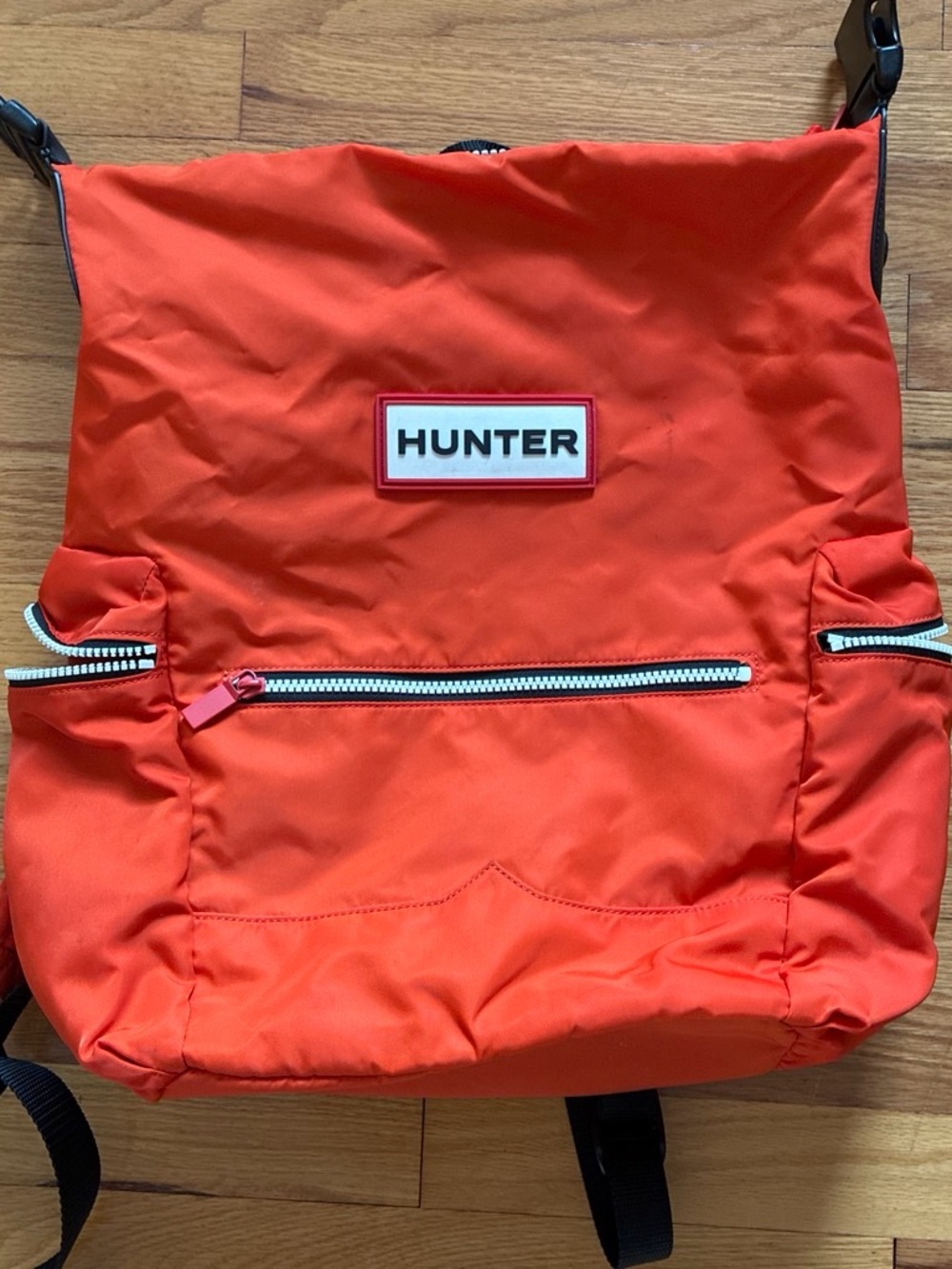 Hunter Bright Orange Nylon Shoulder Backpack